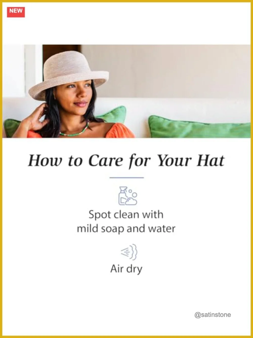 Packable Sun Hat with Adjustable Drawstring, 3